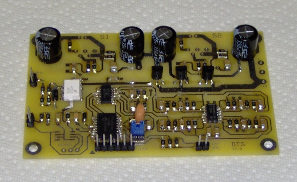 Assembled test board for DTS2