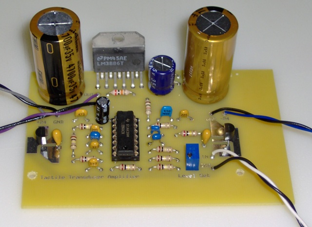 Tactile transducer amplifier